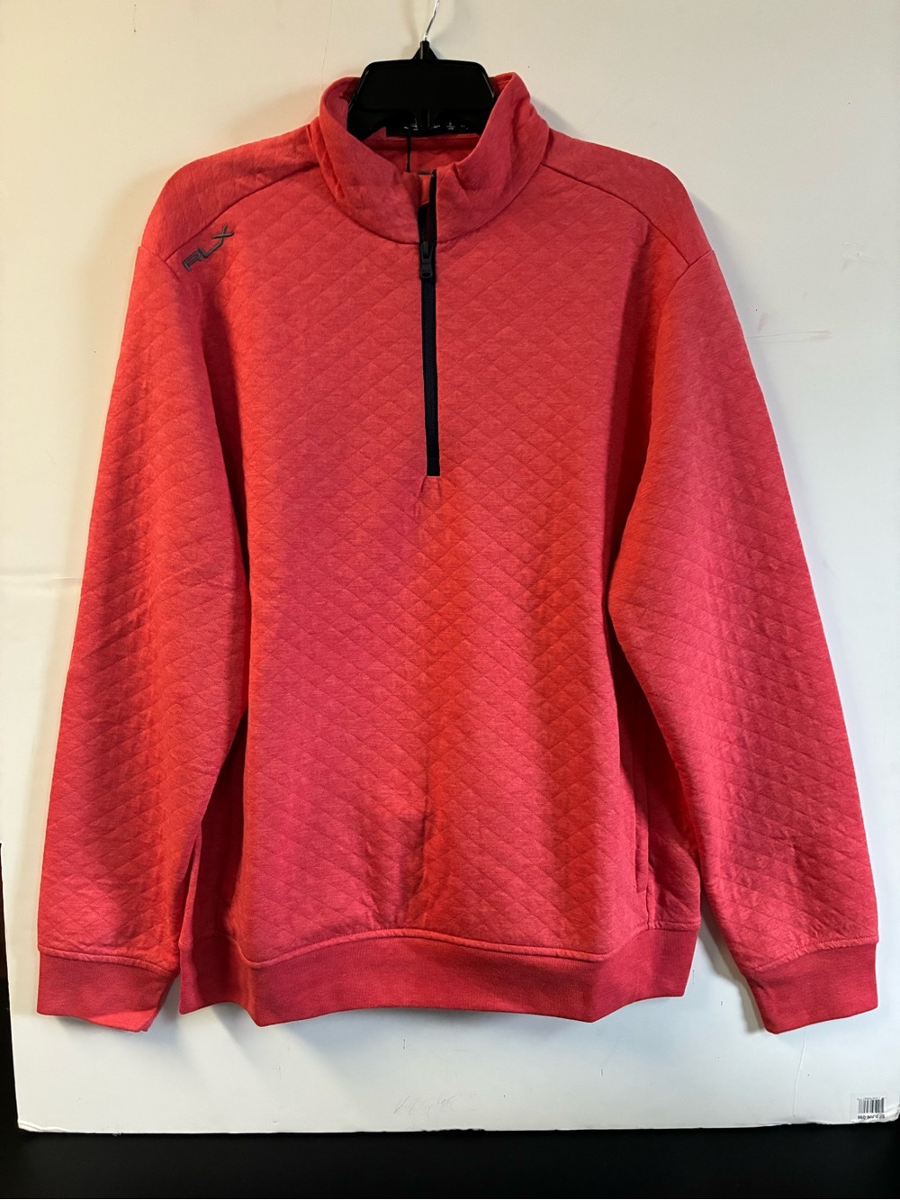 RLX Ralph Lauren Coral Quilted Half-Zip Sweatshirt